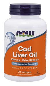 NOW Foods Cod LIver Oil 1000mg 90 Softgels - Premium Health Supplement from Health Supplements UK - Just $14.99! Shop now at Ultimate Fitness 4u