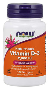 Now Foods Vitamin D 2000 IU 120 Softgels - Premium vitamins from Health Supplements UK - Just $9.99! Shop now at Ultimate Fitness 4u