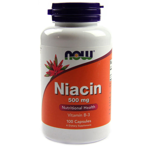 Now Foods Niacin 500mg - 100 capsules - Premium Other Vitamins & Supplements from Health Supplements UK - Just $9.99! Shop now at Ultimate Fitness 4u