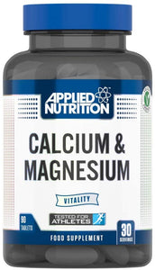 Applied Nutrition calcium and magnesium 90 tablets - HALF PRICE SAVE £5.00 - Premium vitamins from Health Supplements UK - Just $4.99! Shop now at Ultimate Fitness 4u