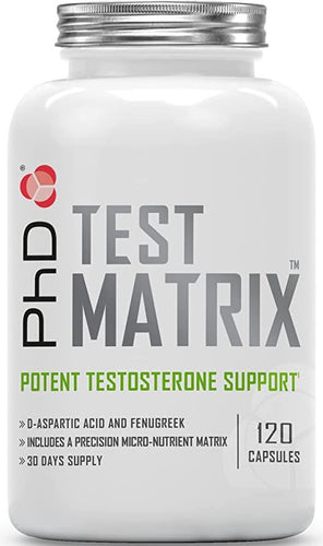 PhD Nutrition Test Matrix - 120 Capsules - Premium Protein Shakes & Bodybuilding from PHD - Just $14.99! Shop now at Ultimate Fitness 4u
