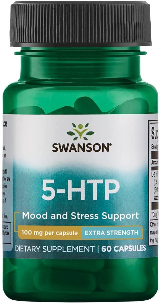 Swanson 5 HTP-100mg Extra Strength 60 caps - Premium vitamins from Health Supplements UK - Just $9.99! Shop now at Ultimate Fitness 4u