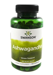 Swanson Ashwagandha-450mg-100 caps - Premium vitamins from Health Supplements UK - Just $9.99! Shop now at Ultimate Fitness 4u