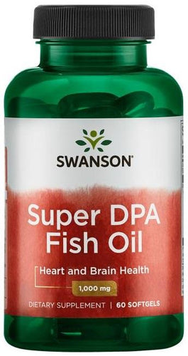 Swanson Super DPA Fish Oil - 60 softgels - Premium vitamins from Health Supplements UK - Just $14.99! Shop now at Ultimate Fitness 4u