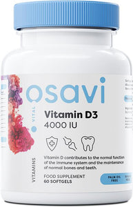 OSAVI VITAMIN D3- 4000 iu - 60 softgels - Premium vitamins from Health Supplements UK - Just $4.99! Shop now at Ultimate Fitness 4u