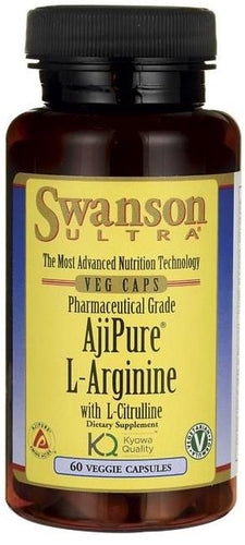 AjiPure L-Arginine with L-Citrulline - 60 vcaps - Premium vitamins from Health Supplements UK - Just $11.99! Shop now at Ultimate Fitness 4u