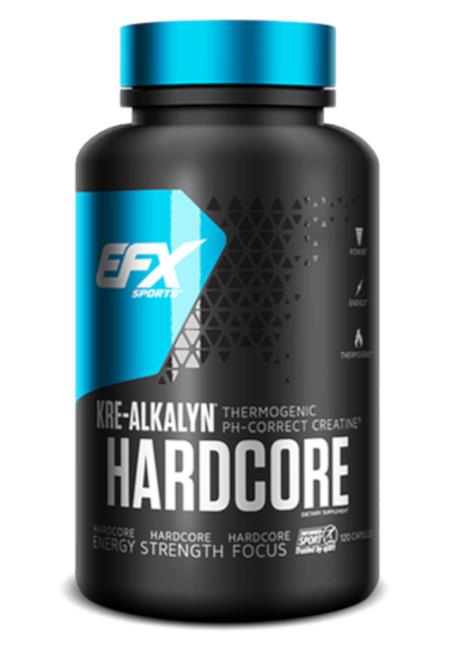 EFX Kre-Alkalyn Hardcore 120 caps ( Creatine + Caffeine ) - Premium Creatine from Health Supplements UK - Just $26.99! Shop now at Ultimate Fitness 4u