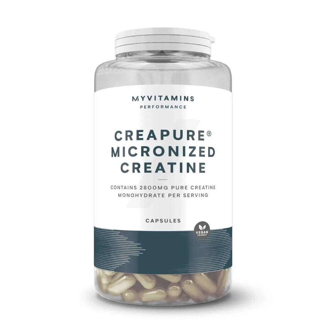 MyProtein MyVitamins Creapure Micronised Creatine Monohydrate - 245 Capsules - Premium Creatine from Health Supplements UK - Just $24.99! Shop now at Ultimate Fitness 4u