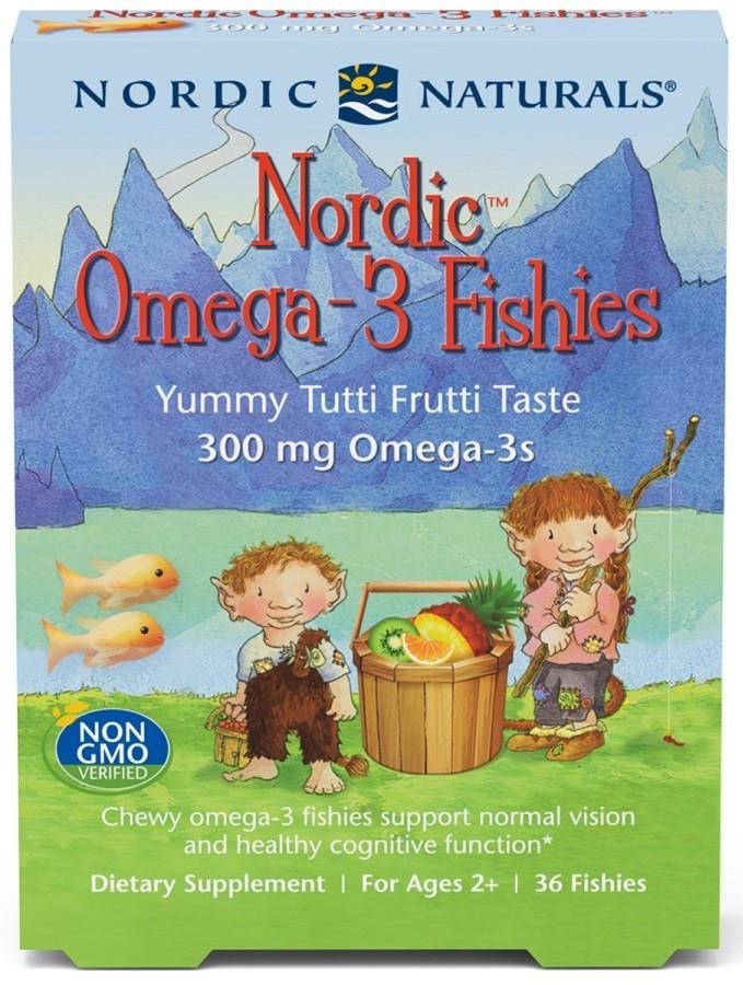 Nordic Omega-3 Fishies, 300mg Yummy Tutti Frutti Taste - 36 fishies - Premium Health Supplement from Ultimate Fitness 4u - Just $19.99! Shop now at Ultimate Fitness 4u