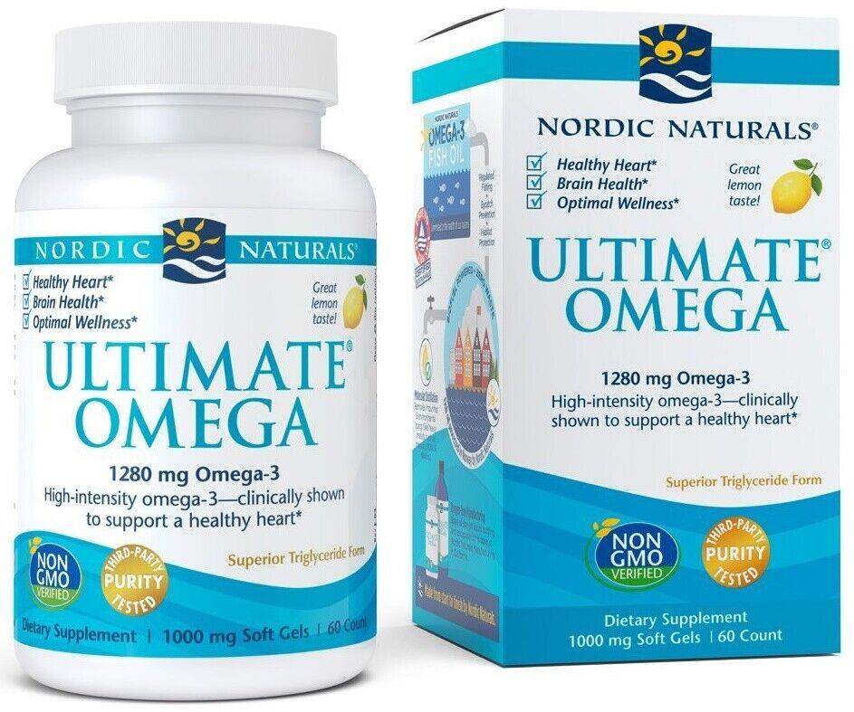 Nordic Naturals Ultimate Omega 1280mg Lemon 180 softgels - Premium Health Supplement from Ultimate Fitness 4u - Just $59.99! Shop now at Ultimate Fitness 4u