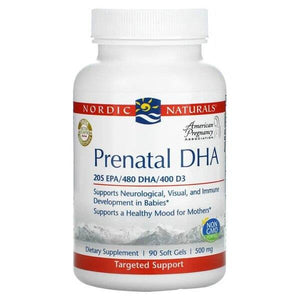 Nordic Naturals Prenatal DHA, 830mg Omega-3 + 400 IU D3 - Premium Health Supplement from Ultimate Fitness 4u - Just $29.99! Shop now at Ultimate Fitness 4u