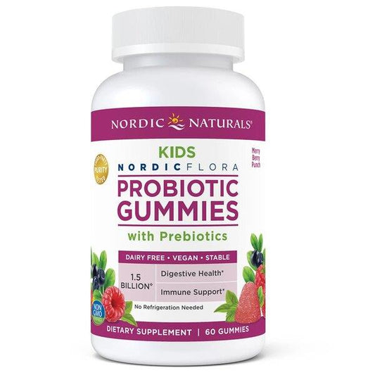 Nordic Naturals Nordic Naturals Probiotic Gummies  Kids, Merry Berry Punch - 60 gummies - Premium Health Supplement from Ultimate Fitness 4u - Just $17.95! Shop now at Ultimate Fitness 4u