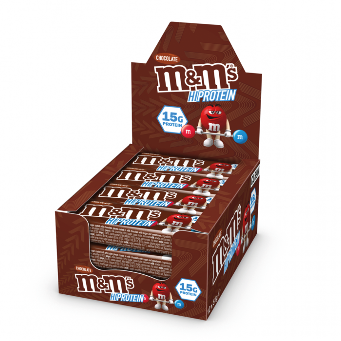 M&M's HI-PROTEIN BAR 12X51G - Premium Protein Bar from Health Supplements UK - Just $23.99! Shop now at Ultimate Fitness 4u