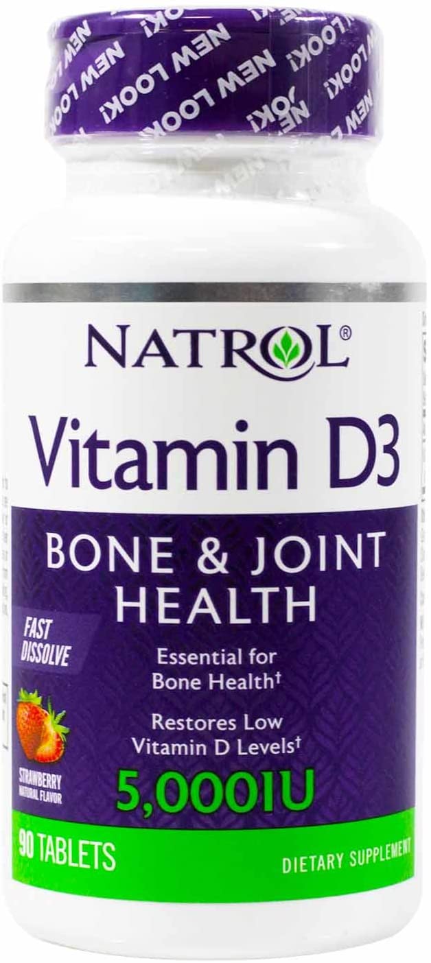 NATROL Vitamin D3 Fast Dissolve 5000IU - 90 tablets - Premium Joint Health from Health Supplements UK - Just $14.99! Shop now at Ultimate Fitness 4u
