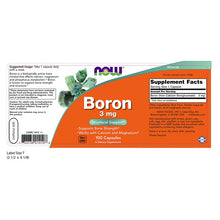 Now Boron, 3mg - 100 caps - Premium Health Supplement from Health Supplements UK - Just $7.99! Shop now at Ultimate Fitness 4u