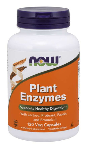 NOW Foods Plant Enzymes 120 Vcaps - Premium Digestive Aid from Health Supplements UK - Just $14.99! Shop now at Ultimate Fitness 4u