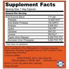 NOW Foods Plant Enzymes 120 Vcaps - Premium Digestive Aid from Health Supplements UK - Just $14.99! Shop now at Ultimate Fitness 4u