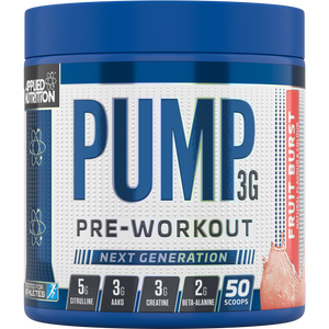 Applied Nutrition Pump 3G - 375g/50 scoops - Premium Pre Workout from Health Supplements UK - Just $21.95! Shop now at Ultimate Fitness 4u