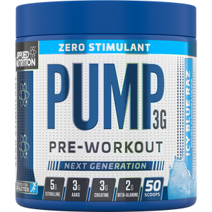 Applied Nutrition Pump 3G Zero Stimulant - 375g/50 scoops - Premium Pre Workout from Health Supplements UK - Just $21.99! Shop now at Ultimate Fitness 4u