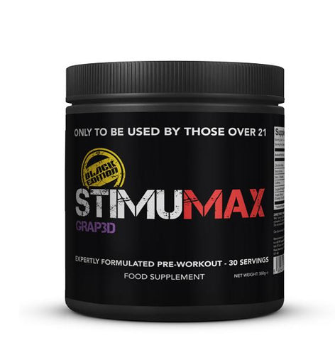 Strom Sports Stimumax Black Edition - Premium Protein Shakes & Bodybuilding from Health Supplements UK - Just $31.99! Shop now at Ultimate Fitness 4u