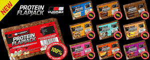Vyomax Protein Flapjacks - Premium Protein Bar from Health Supplements UK - Just $9.99! Shop now at Ultimate Fitness 4u